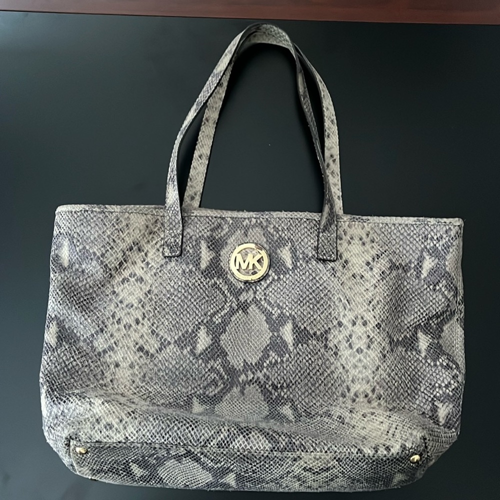 MICHAEL python purse bag tote
